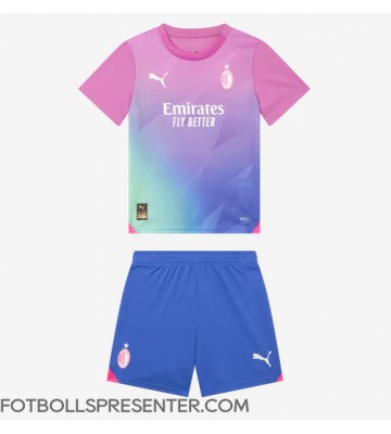 AC Milan Tredje tröja Barn 2023-24 Kortärmad (+ korta byxor)